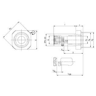 Mandrin hydraulique queue cylindrique pour tour
